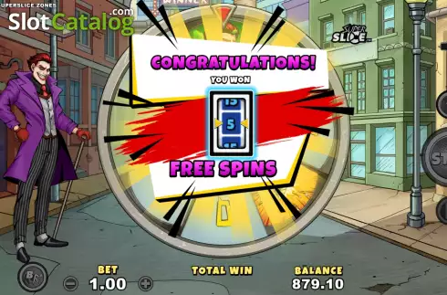 Οθόνη5. Mad Joker SuperSlice Zones Κουλοχέρης