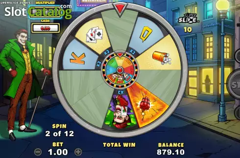 Οθόνη6. Mad Joker SuperSlice Zones Κουλοχέρης