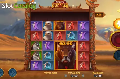 Οθόνη4. Mighty Buffalo (RAW iGaming) Κουλοχέρης