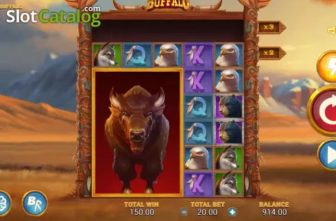 Οθόνη7. Mighty Buffalo (RAW iGaming) Κουλοχέρης