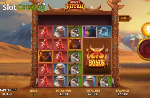 Οθόνη8. Mighty Buffalo (RAW iGaming) Κουλοχέρης