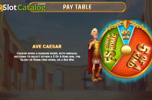 Οθόνη9. Ave Caesar (RAW iGaming) Κουλοχέρης