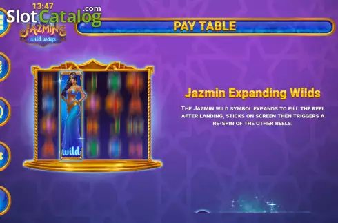 Οθόνη6. Jazmin's Wild Ways Κουλοχέρης