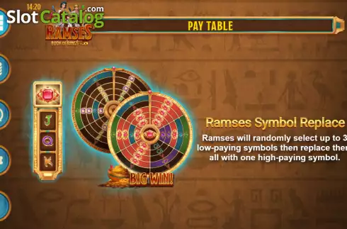 Οθόνη6. Ramses' Book of Rings Κουλοχέρης