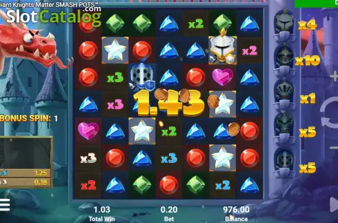 Οθόνη3. Valiant Knights Smash Pots Κουλοχέρης