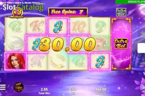 Οθόνη3. Fortune Teller's Charm 6 Mystic Visions Κουλοχέρης