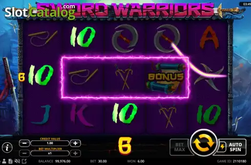 Οθόνη3. Sword Warriors Κουλοχέρης