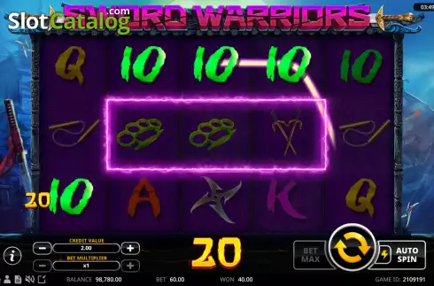 Οθόνη5. Sword Warriors Κουλοχέρης