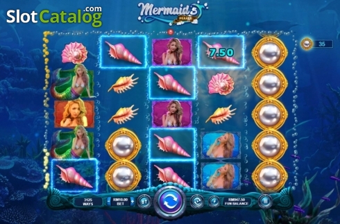 Οθόνη3. Mermaid's Pearls (RTG) Κουλοχέρης