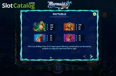 Οθόνη5. Mermaid's Pearls (RTG) Κουλοχέρης