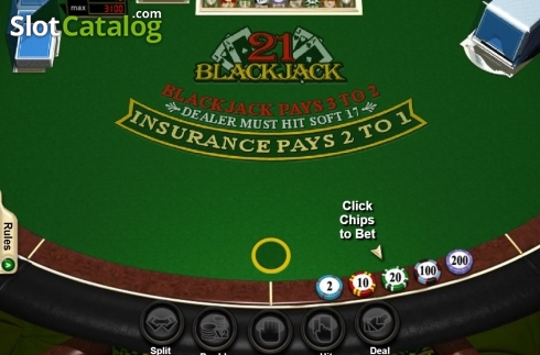 Οθόνη2. Blackjack (RTG) Κουλοχέρης 