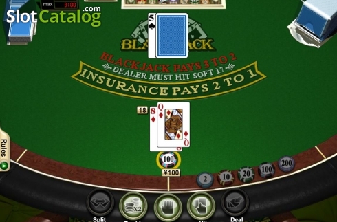 Οθόνη3. Blackjack (RTG) Κουλοχέρης 