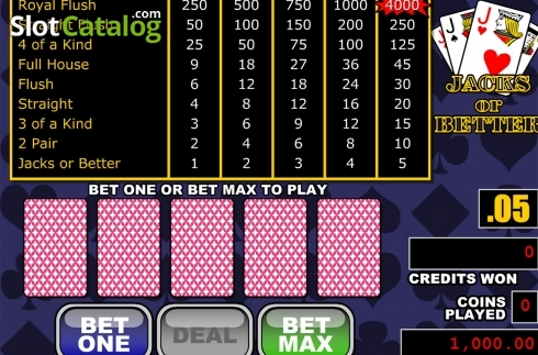 Οθόνη2. Jacks or Better (RTG) Κουλοχέρης