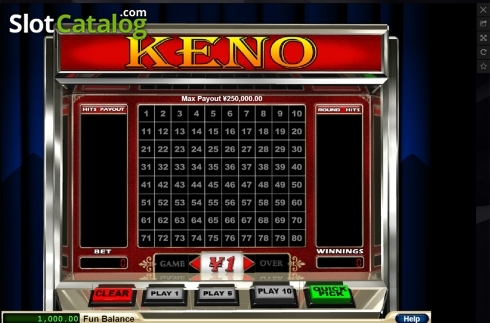 Οθόνη2. Keno (RTG) Κουλοχέρης
