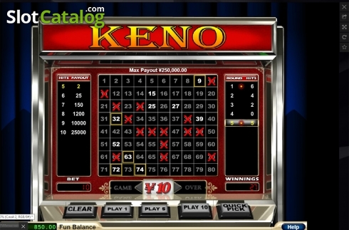 Οθόνη3. Keno (RTG) Κουλοχέρης