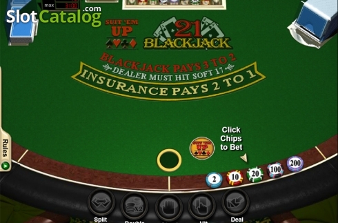 Οθόνη2. Suit'Em Up Blackjack Κουλοχέρης 