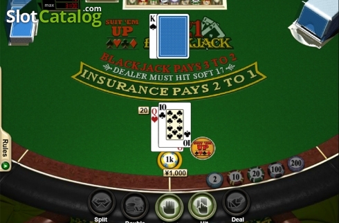 Οθόνη3. Suit'Em Up Blackjack Κουλοχέρης 