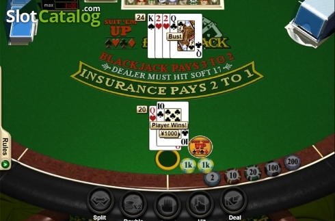 Οθόνη4. Suit'Em Up Blackjack Κουλοχέρης 