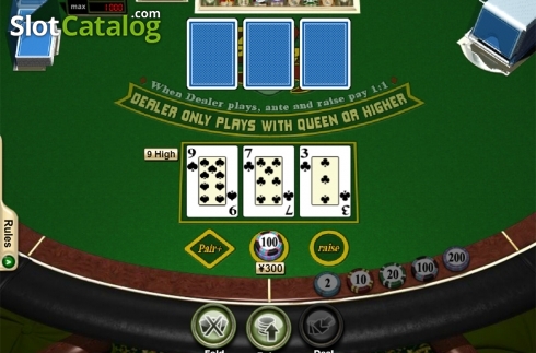 Οθόνη3. Tri Card Poker (RTG) Κουλοχέρης