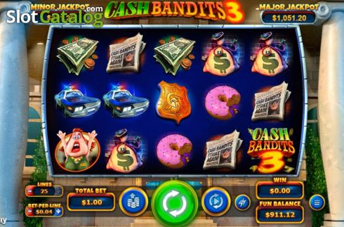 Οθόνη2. Cash Bandits 3 Κουλοχέρης