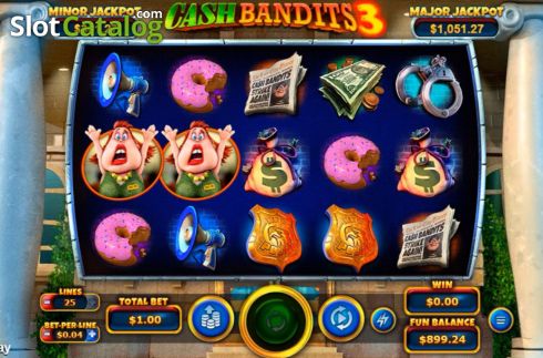 Οθόνη3. Cash Bandits 3 Κουλοχέρης