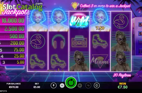 Οθόνη4. Miami Jackpots Κουλοχέρης