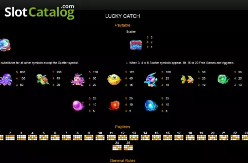 Οθόνη6. Lucky Catch Κουλοχέρης