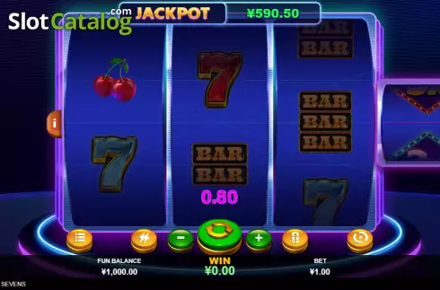 Οθόνη4. Jackpot Sevens (RTG) Κουλοχέρης