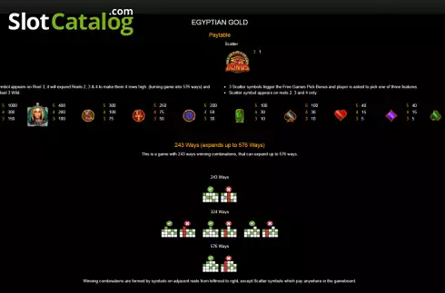 Οθόνη7. Egyptian Gold Κουλοχέρης 