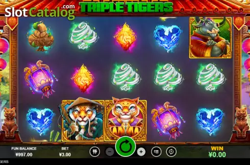 Οθόνη2. Triple Tigers (RTG) Κουλοχέρης