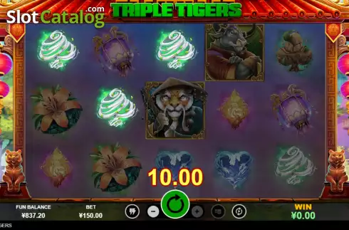Οθόνη4. Triple Tigers (RTG) Κουλοχέρης