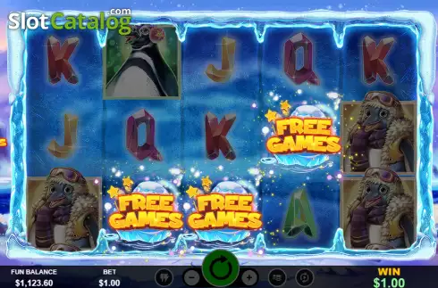 Οθόνη7. Penguin Palooza Κουλοχέρης 
