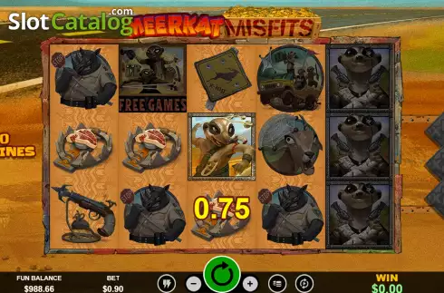 Οθόνη3. Meerkat Misfits Κουλοχέρης