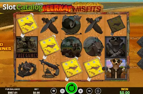 Οθόνη4. Meerkat Misfits Κουλοχέρης