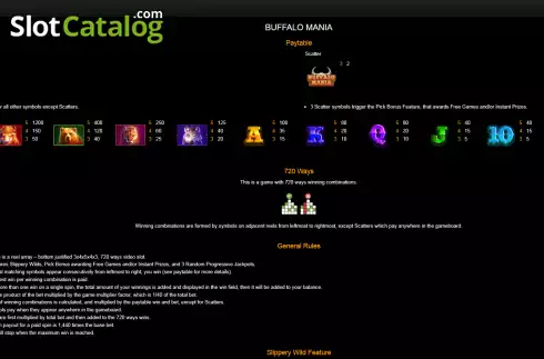 Οθόνη5. Buffalo Mania Κουλοχέρης