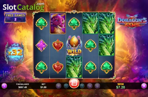 Οθόνη7. Doragon's Gems Κουλοχέρης