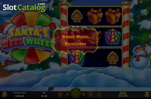 Οθόνη4. Santas Bonus Wheel Κουλοχέρης