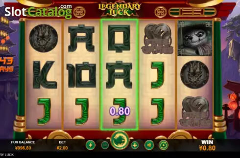 Οθόνη3. Legendary Luck Κουλοχέρης