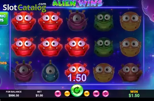 Οθόνη3. Alien Wins Κουλοχέρης