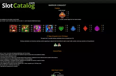 Οθόνη6. Warrior Conquest Κουλοχέρης