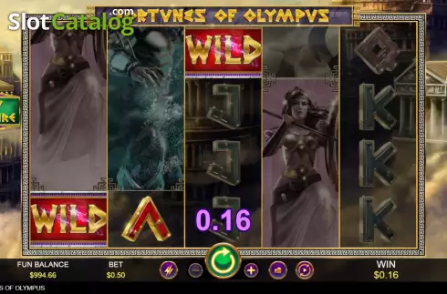 Οθόνη3. Fortunes of Olympus (RTG) Κουλοχέρης 