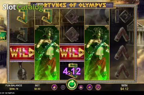 Οθόνη4. Fortunes of Olympus (RTG) Κουλοχέρης 