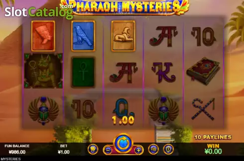 Οθόνη3. Pharaoh Mysteries Κουλοχέρης