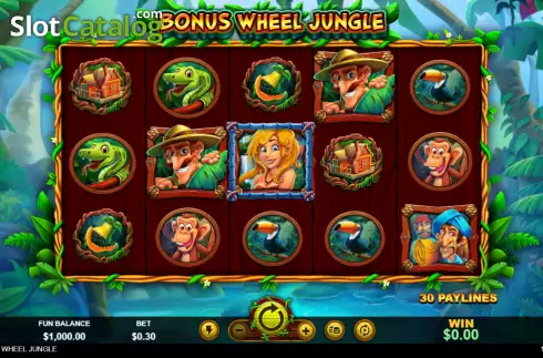 Οθόνη2. Bonus Wheel Jungle Κουλοχέρης 