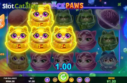 Οθόνη3. Space Paws Κουλοχέρης