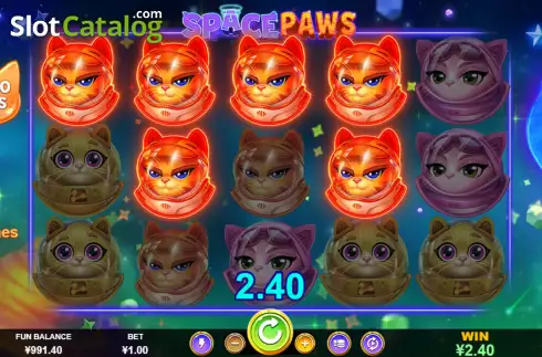 Οθόνη4. Space Paws Κουλοχέρης
