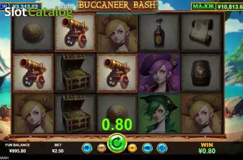 Οθόνη3. Buccaneer Bash Κουλοχέρης