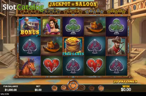 Οθόνη2. Jackpot Saloon Κουλοχέρης