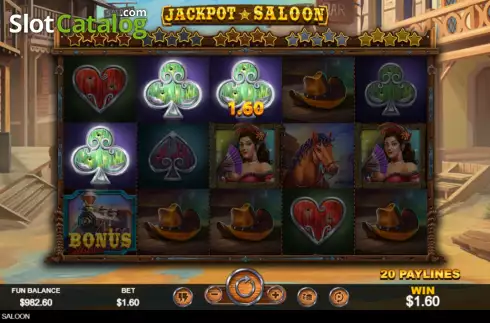 Οθόνη3. Jackpot Saloon Κουλοχέρης