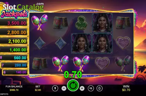 Οθόνη3. Samba Jackpots Κουλοχέρης
